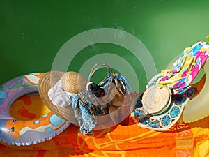 Summer time beach pool sun Holidays sunglasses