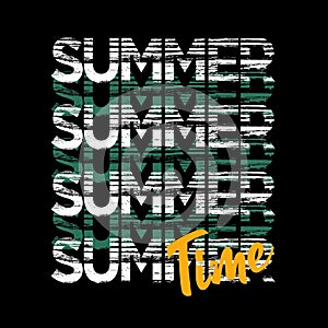 SUMMER Time design typography, Grunge background vector design text illustration, sign, t shirt graphics, print