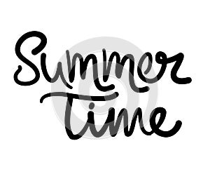 Summer time lettering