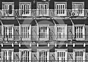 White windows, Madrid photo