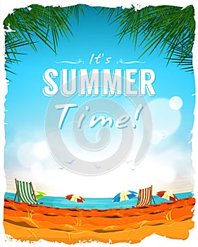 Summer Time Poster Background