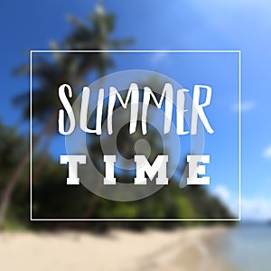 Summer time poster sign