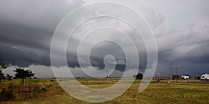 Summer time storms, evening skys, open fields