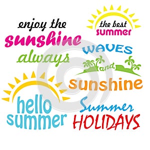 Summer time sunshine sun Holidays hello summer seasonal