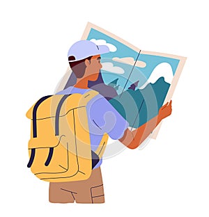 Summer time travel vector concept