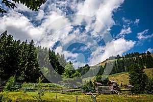 Summer toboggan in Switzerland. Run Strobl made of stainless steel. Amusement Park