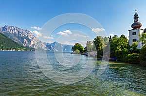 Summer Traunsee lake, Gmunden, Austria