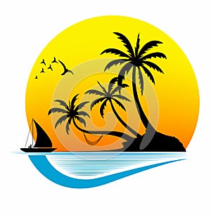 Summer Travel Logo on white