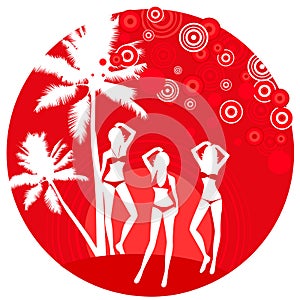 Summer tropical background