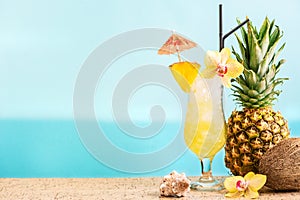 Summer Tropical Cocktail