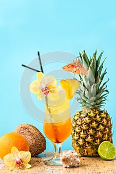 Summer Tropical Cocktail