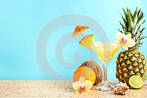 Summer Tropical Cocktail