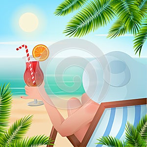 Summer Tropical Holiday Background