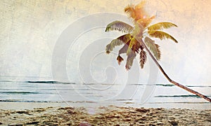 Summer Tropical Island Beach Concept
