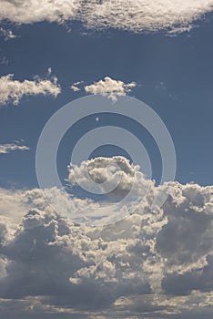 Summer tropical storm clouds