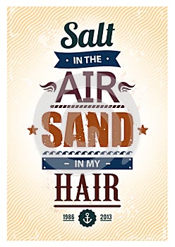 Summer typography