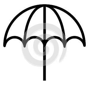 Summer umbrella icon