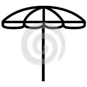 Summer umbrella icon