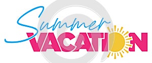 Summer Vacation Banner | Travel Clipart | Road Trip Graphic for the Summer Months of June, July and August