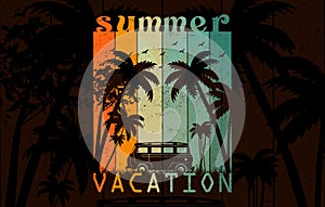 summer vacation holidays t shirt design
