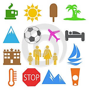 Summer and Vacation icons