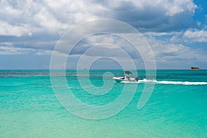 summer vacation yachting at antigua seaside. photo of summer vacation yachting