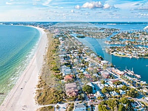 Summer vacations. St. Pete Beach Florida. Ocean beach, Hotels and Resorts in US.