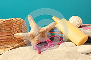 Summer vaction beach background