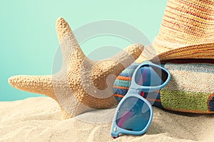 Summer vaction beach background