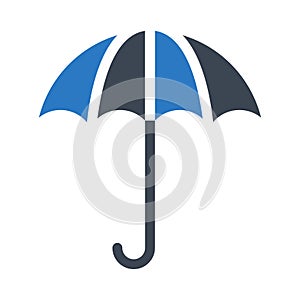 Summer glyph colour vector icon