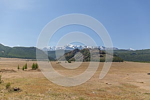 Summer View of Altai, Russia. Altai Republic is one of Russia`s ethnic republics. Altay