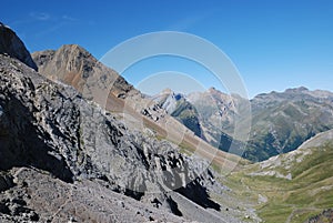 Summer view of the central Pyrenees.