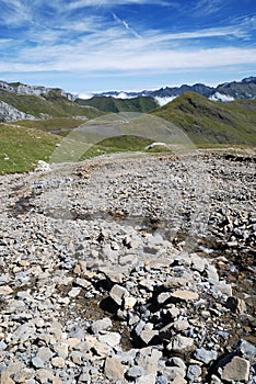 Summer view of the central Pyrenees.