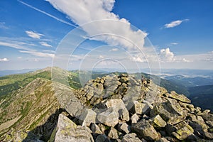 Summer view from Chopok mountain in Low Tatras