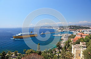 Summer view of the city of Nice.