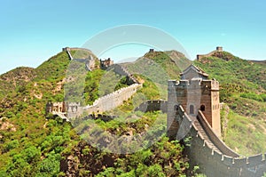 Summer view on Great Wall China