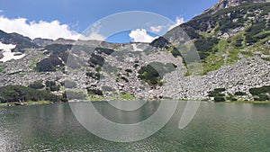 Summer view of Pirin Mountain around Muratovo lake, Bulgaria