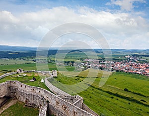 Letní pohled ze Spišského hradu (Slovensko