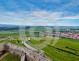 Summer view from Spis Castle (Slovakia