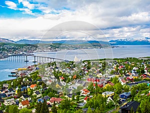 Summer view of Tromso, Norway