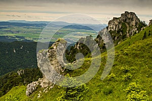 Summer view on velka fatra mountain in Slovakia.