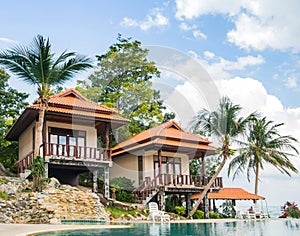 Summer villa with a swimming pool