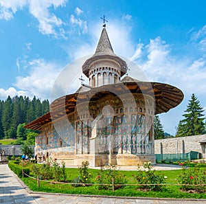 Summer at the Voronet monastery in Romania