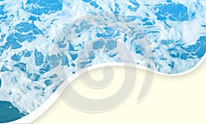 Summer water wave banner design 00