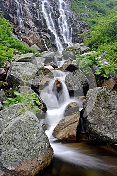 Summer waterfall