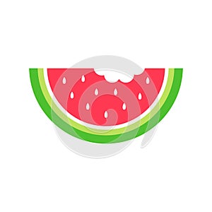 Summer watermelon vector icon