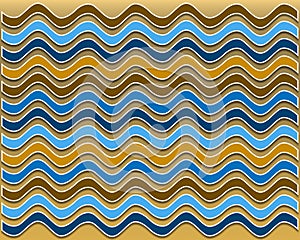 Summer wavy pattern