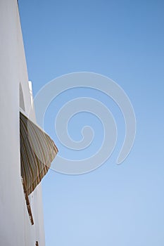Summer wind over window