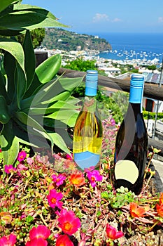 summer wine on the sea Italy