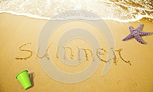 Summer Written in Sand photo